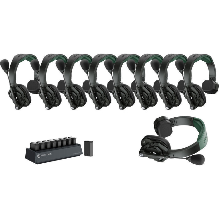 Hollyland Solidcom SE Pro 1.9GHz Wireless Intercom Kit with 9 Headsets (HL - SOLIDCOMSEPRO - 9S) - Gsus4