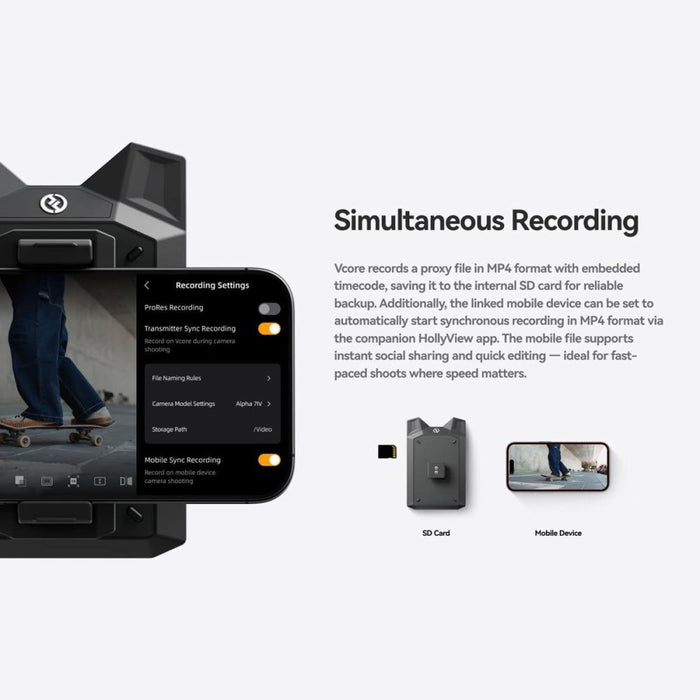 Hollyland VCore Wireless Video Transmission System - Direct Recording / Streaming (HL-Vcore) - Gsus4