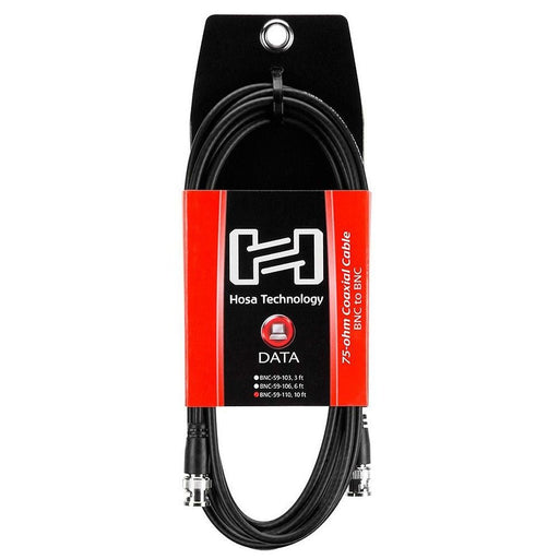Hosa BNC-59-110 75ohm Coaxial BNC Cable (10ft) (HOS-BNC59110) - Gsus4
