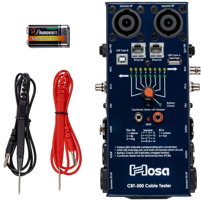 Hosa CBT-500 Audio Cable Tester (HOS-CBT500) - Gsus4