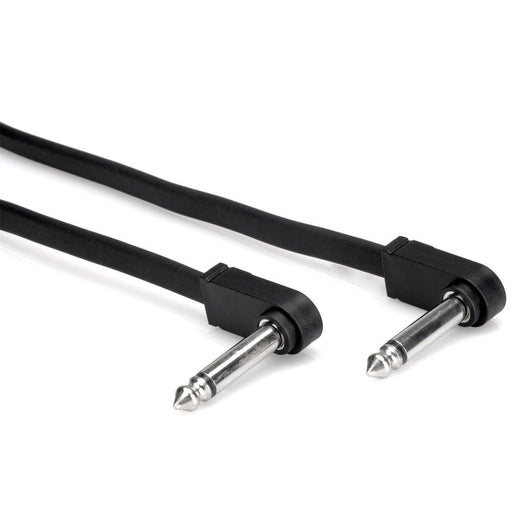 Hosa CFP-106 Molded Low Profile Right-Angle to Same Flat Guitar Patch Cable (6in) (HOS-CFP106) - Gsus4