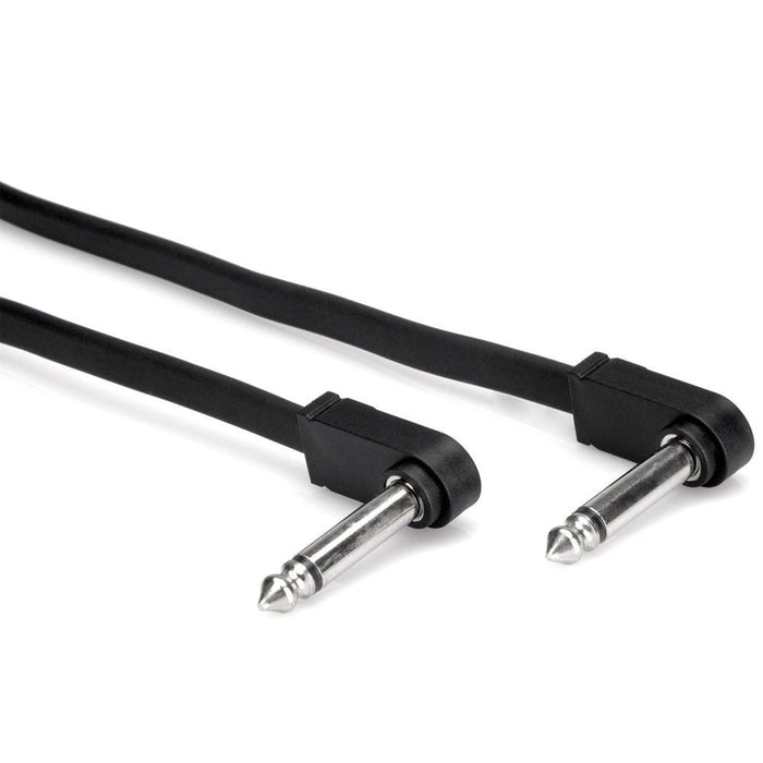 Hosa CFP-106 Molded Low Profile Right-Angle to Same Flat Guitar Patch Cable (6in) (HOS-CFP106) - Gsus4