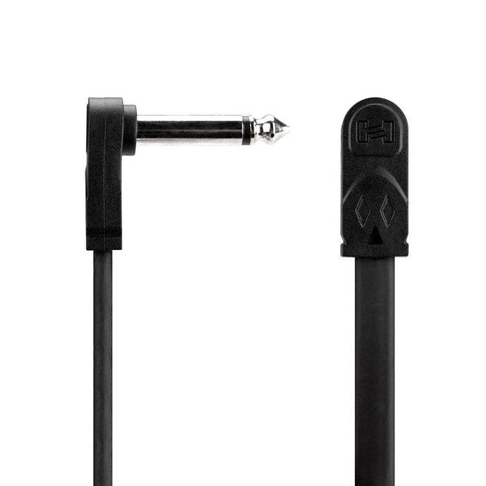 Hosa CFP-106 Molded Low Profile Right-Angle to Same Flat Guitar Patch Cable (6in) (HOS-CFP106) - Gsus4