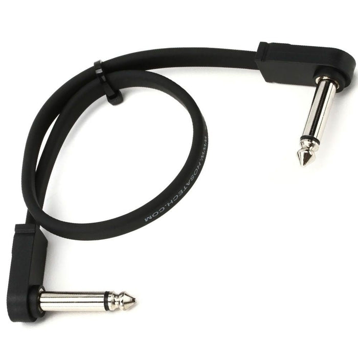 Hosa CFP112 Flat Guitar Patch Cable Low-profile Right-Angle to Same (12") (HOS-CFP112) - Gsus4