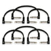 Hosa CFP606 Flat Guitar Patch Cable Low-profile Right-Angle to Same (6-Pack) (HOS-CFP606) - Gsus4