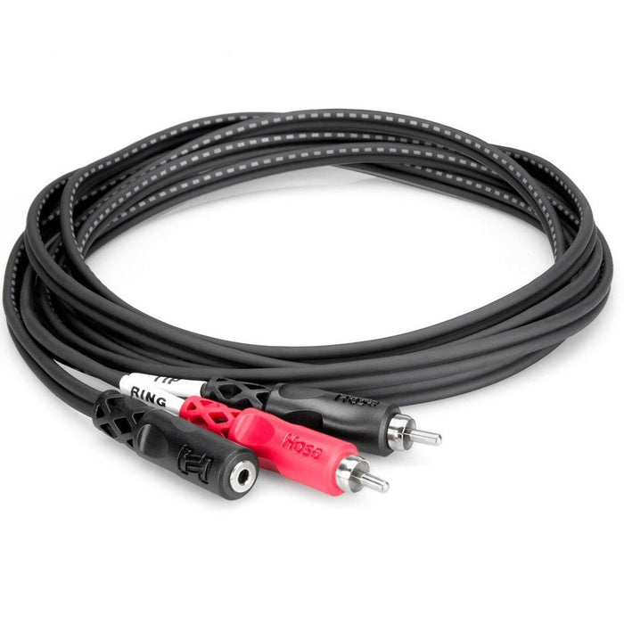 Hosa CFR-210 3.5mm TRS(F) to Dual RCA Stereo Breakout Cable (10ft) (HOS-CFR210) - Gsus4
