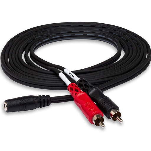 Hosa CFR-210 3.5mm TRS(F) to Dual RCA Stereo Breakout Cable (10ft) (HOS-CFR210) - Gsus4