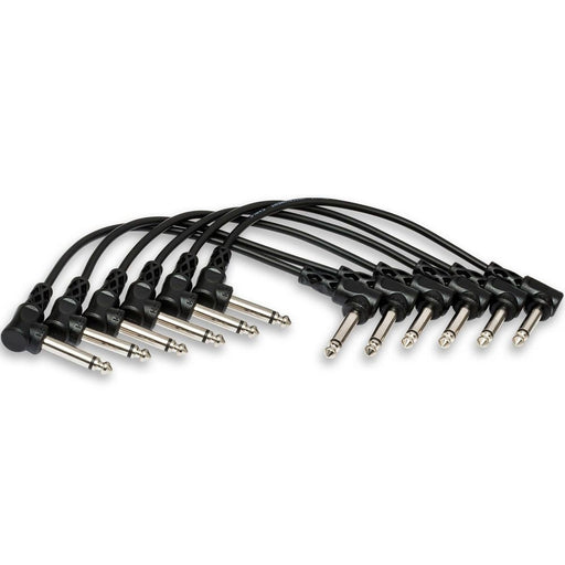 Hosa CFS606 Guitar Patch Cable Molded Right-Angle to Same (6") (6-Pack) (HOS-CFS606) - Gsus4