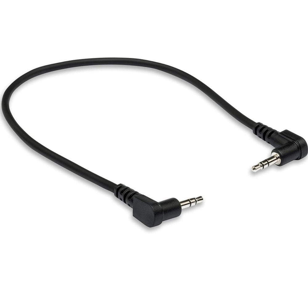 Hosa | CMM100.8RR | Stereo Interconnect | RIGHT - ANGLE 3.5mm TRS To Same | 8 In / 20cm (HOS - CMM100.8RR) - Gsus4