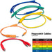Hosa CMM500Y 3.5mm TS w/ 3.5mm TS(F) Pigtail to 3.5mm TS Hopscotch Patch Cables (Mixed) (HOS-CMM500YMIX) - Gsus4