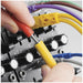Hosa CMM545Y 3.5mm TS w/ 3.5mm TS(F) Pigtail to 3.5mm TS Hopscotch Patch Cables (1.5ft) (HOS-CMM545Y) - Gsus4