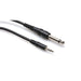 Hosa CMP-105 1/4" TS to 3.5mm TRS Mono Interconnect Cable (5ft) (HOS-CMP105) - Gsus4