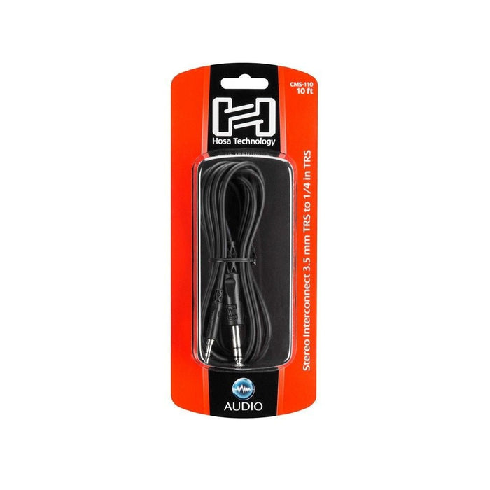 Hosa CMS-110 3.5mm TRS to 1/4" TRS Stereo Interconnect Cable (10ft) (HOS-CMS110) - Gsus4