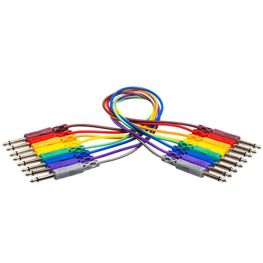 Hosa CPP-830 1/4" TS to Same Unbalanced Patch Cables (8-Pack 1ft) (HOS-CPP830) - Gsus4