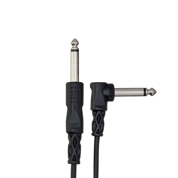 Hosa CPP110R 1/4" TS Straight to RA 14" TS Cable (10ft) (HOS-CPP110R) - Gsus4