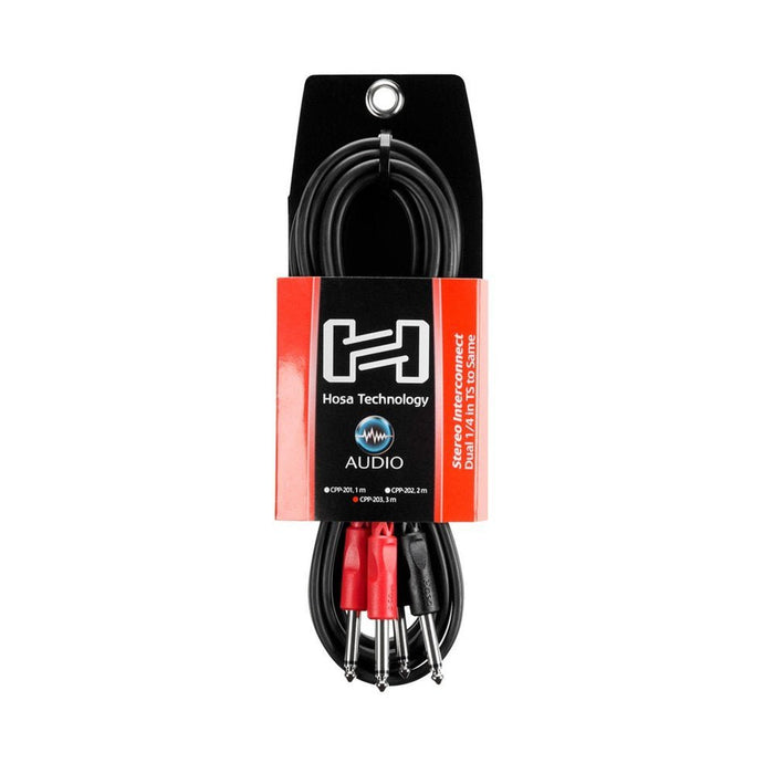 Hosa | CPP203 | Stereo Interconnect | Dual 1/4 Straight TS To Same | 3 M (HOS - CPP203) - Gsus4
