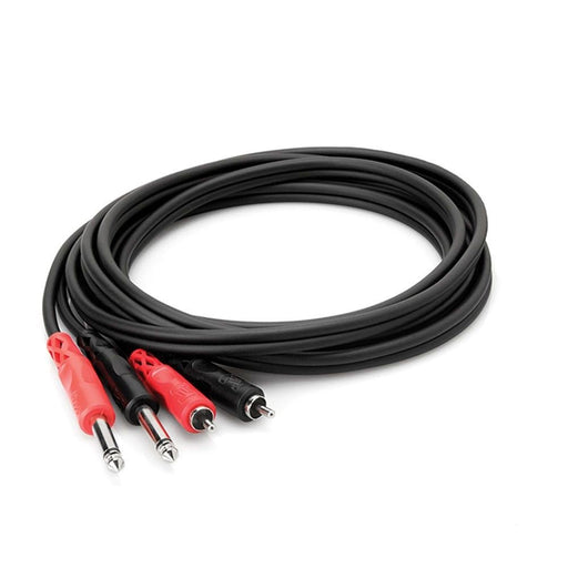 Hosa CPR-201 Dual 1/4" TS to Dual RCA Stereo Interconnect Cable (1m) (HOS-CPR201) - Gsus4