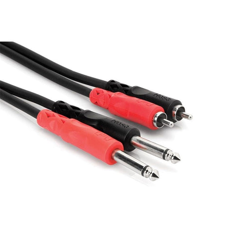 Hosa CPR-203 Dual 1/4" TS to Dual RCA Stereo Interconnect Cable (3m) (HOS-CPR203) - Gsus4
