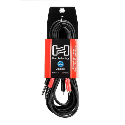 Hosa CPR-204 Dual 1/4" TS to Dual RCA Stereo Interconnect Cable (4m) (HOS-CPR204) - Gsus4