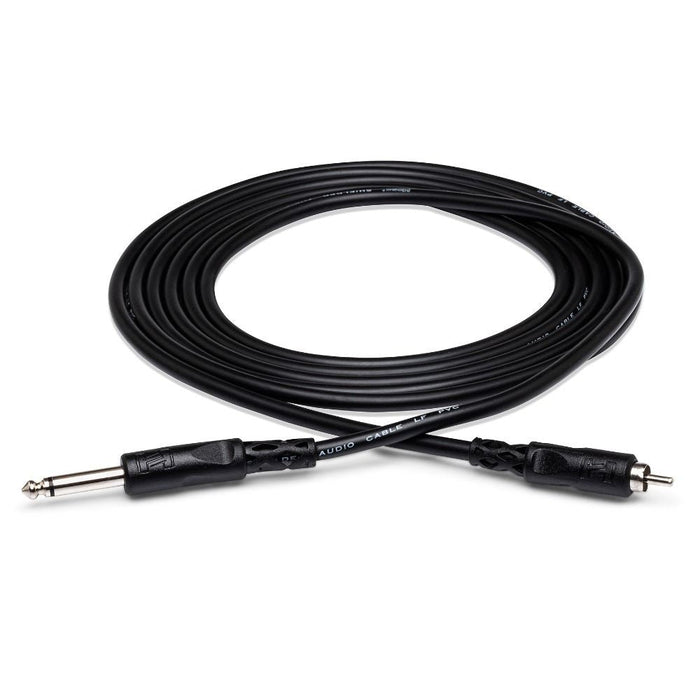 Hosa CPR105 Unbalanced Interconnect 1/4 in TS to RCA (5 ft) (HOS-CPR105) - Gsus4