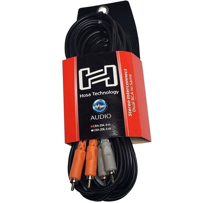 Hosa CRA-204 Dual RCA to Same Stereo Interconnect Cable (4m) (HOS-CRA204) - Gsus4