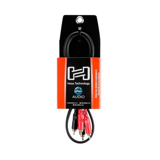 Hosa CRA201AU Stereo Interconnect Dual RCA to Same w/ Gold Plated Contacts (1m) (HOS-CRA201AU) - Gsus4