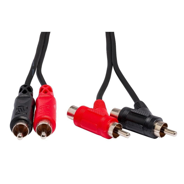 Hosa CRA202R Stereo Interconnect Dual RCA to Dual Right-Angle RCA (2m) (HOS-CRA202R) - Gsus4