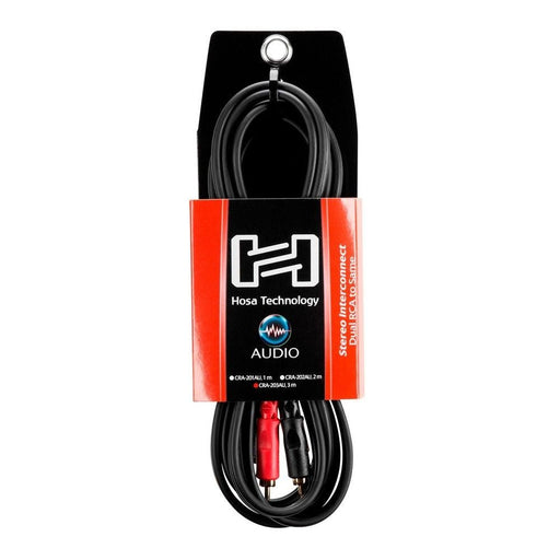 Hosa CRA203AU Stereo Interconnect Dual RCA to Same w/ Gold Plated Contacts (3m) (HOS-CRA203AU) - Gsus4