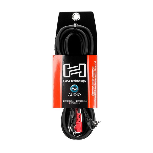 Hosa CRA203DJ Stereo Interconnect Dual RCA to Dual Right-Angle RCA (3m) (HOS-CRA203DJ) - Gsus4