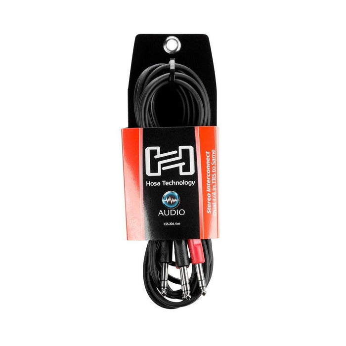 Hosa CSS-204 Dual 1/4" TRS to Same Stereo Interconnect Cable (4m) (HOS-CSS204) - Gsus4