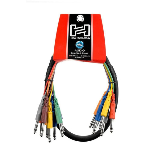 Hosa CSS-801 1/4" TRS to Same Balanced Snake (8-ch 1m) (HOS-CSS801) - Gsus4