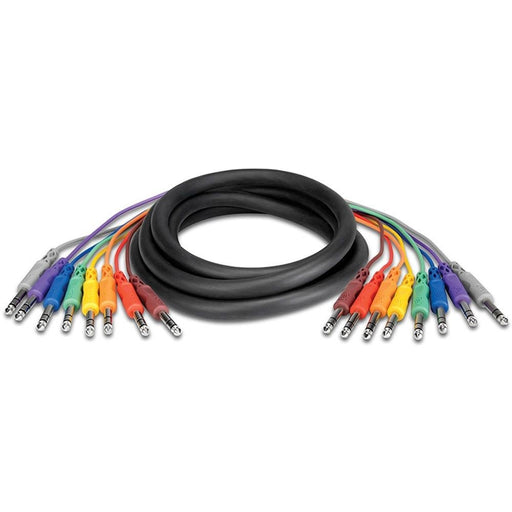 Hosa CSS-802 1/4" TRS to Same Balanced Snake (8-ch 2m) (HOS-CSS802) - Gsus4