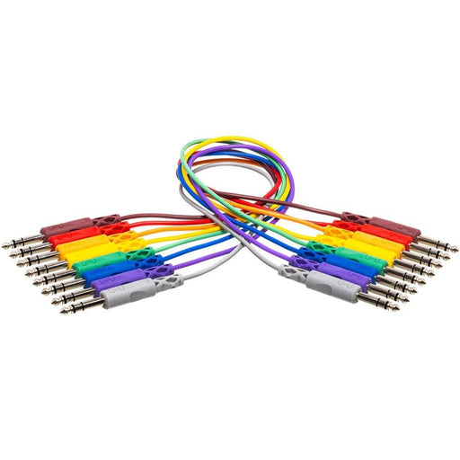 Hosa CSS-830 1/4" TRS to Same Balanced Patch Cables (8-Pack 1ft) (HOS-CSS830) - Gsus4