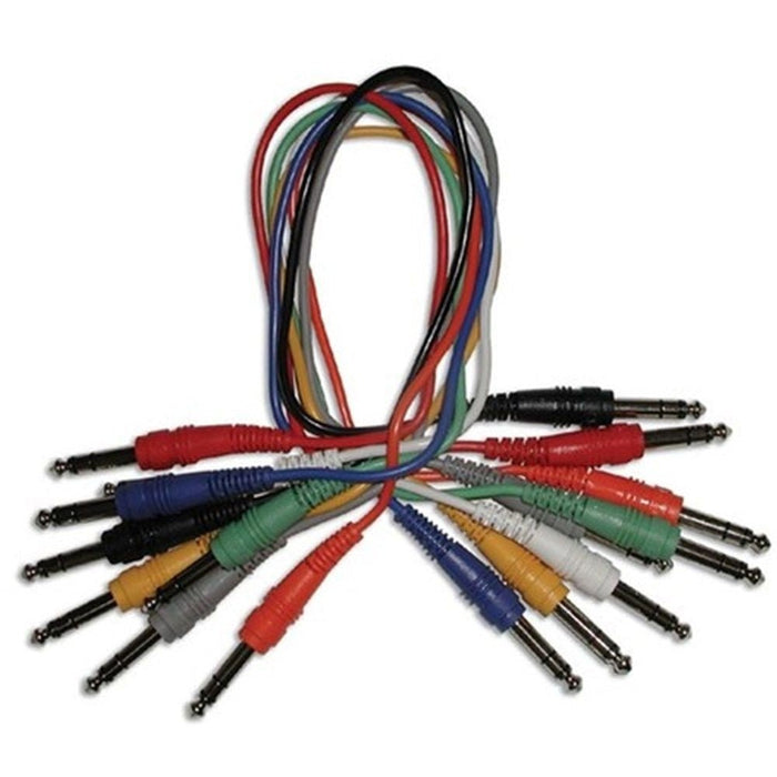 Hosa CSS-845 1/4" TRS to Same Balanced Patch Cables (8-Pack 1.5ft) (HOS-CSS845) - Gsus4