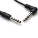 Hosa CSS103R Right-Angle 1/4" TRS to Straight 1/4" Balanced Interconnect Cable (3ft) (HOS-CSS103R) - Gsus4