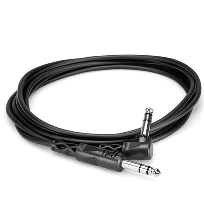 Hosa CSS105R 1/4" TRS to Right-Angle 1/4" TRS Balanced Interconnect Cable (5ft) (HOS-CSS105R) - Gsus4