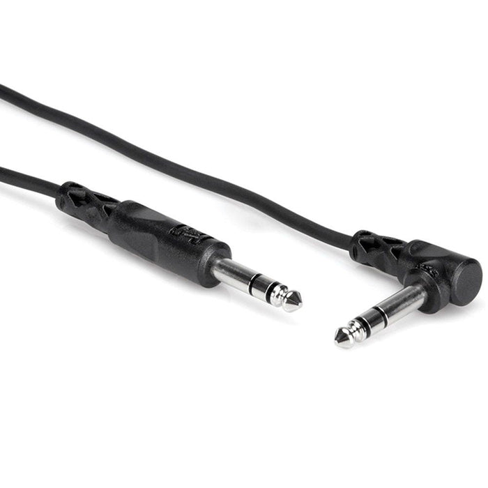 Hosa CSS105R 1/4" TRS to Right-Angle 1/4" TRS Balanced Interconnect Cable (5ft) (HOS-CSS105R) - Gsus4