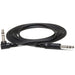 Hosa CSS115R 1/4" TRS to Right-Angle 1/4" TRS Balanced Interconnect Cable (15ft) (HOS-CSS115R) - Gsus4