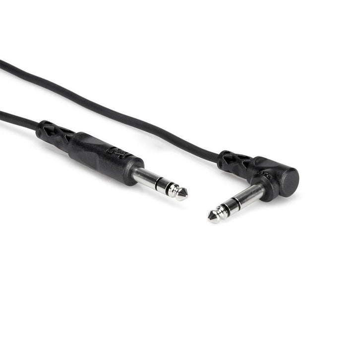Hosa CSS115R 1/4" TRS to Right-Angle 1/4" TRS Balanced Interconnect Cable (15ft) (HOS-CSS115R) - Gsus4