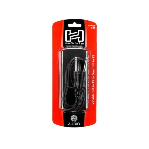 Hosa CYP-105 1/4" TS to Dual 1/4" TS Y-Cable (5ft) (HOS-CYP105) - Gsus4