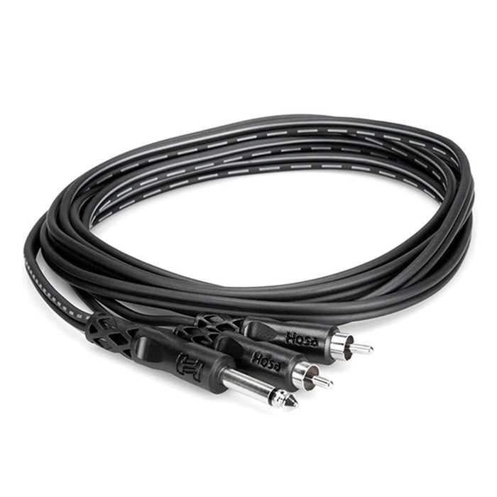 Hosa CYR-103 1/4" TS to Dual RCA Y-Cable (3m) (HOS-CYR103) - Gsus4