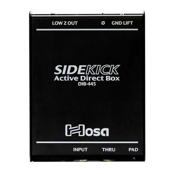 Hosa DIB-445 Sidekick 1/4" TS to XLRM Active DI Box (HOS-DIB445) - Gsus4
