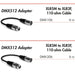 Hosa DMX-106 5-Pin XLR(M) to 3-Pin XLR(F) DMX512 Adaptor Cable (6") (HOS-DMX106) - Gsus4