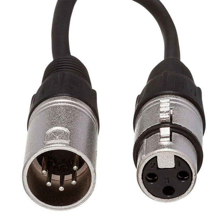 Hosa DMX-106 5-Pin XLR(M) to 3-Pin XLR(F) DMX512 Adaptor Cable (6") (HOS-DMX106) - Gsus4