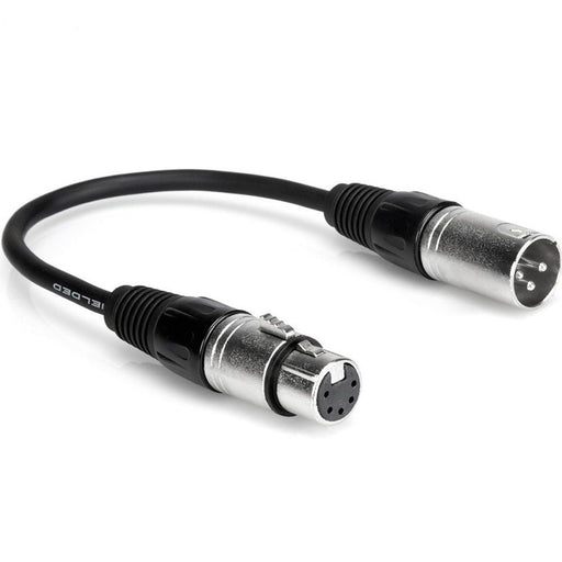 Hosa DMX-306 3-Pin XLR(M) to 5-Pin XLR(F) DMX512 Adaptor Cable (6") (HOS-DMX306) - Gsus4