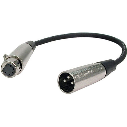 Hosa DMX-306 3-Pin XLR(M) to 5-Pin XLR(F) DMX512 Adaptor Cable (6") (HOS-DMX306) - Gsus4