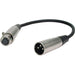 Hosa DMX-306 3-Pin XLR(M) to 5-Pin XLR(F) DMX512 Adaptor Cable (6") (HOS-DMX306) - Gsus4
