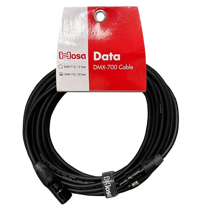 Hosa DMX725 DMX512 Cable 5 PIN XLR5M to XLR5F (25 ft) (HOS-DMX725) - Gsus4