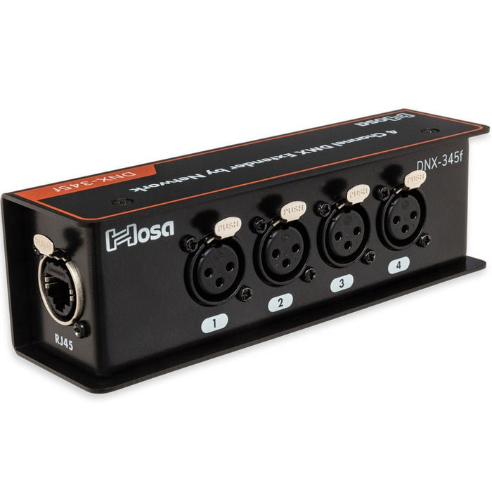 Hosa | DNX345F | 3 Pin DMX Extender | XLR Female To CAT RJ45 (HOS - DNX345F) - Gsus4