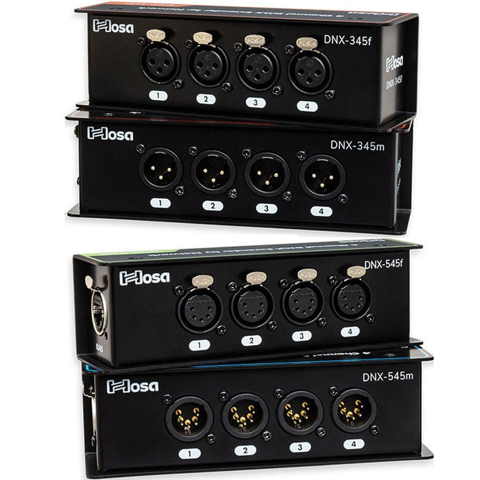 Hosa | DNX345F | 3 Pin DMX Extender | XLR Female To CAT RJ45 (HOS - DNX345F) - Gsus4